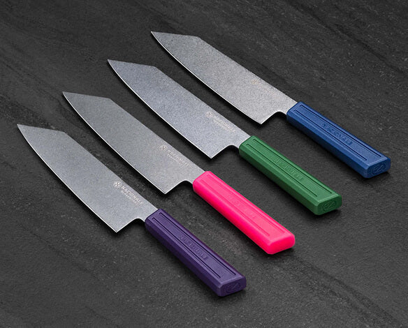 180mm Bunka. AUS8 Stainless. Recycled Plastic Skateboard Material Handle