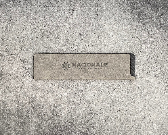 190mm Magnetic Knife Guard. Shadow Grey PU